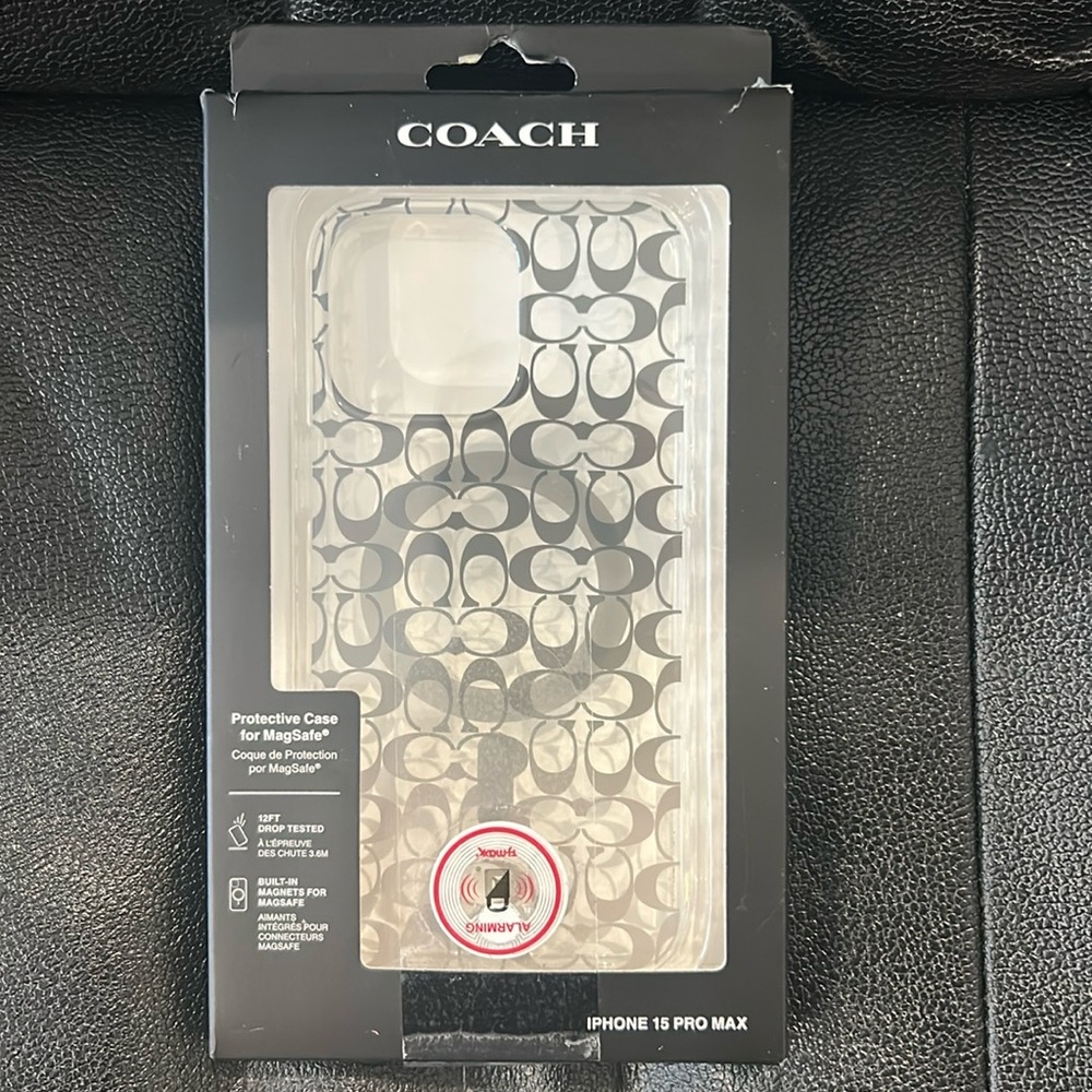 New in Box Coach iPhone 15 Pro Max Case